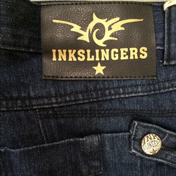 Inkslingers Men's Blue Jeans - Picture 5 of 5